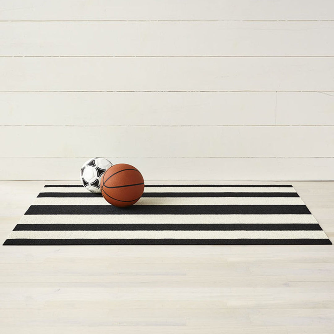 chilewich | big mat 91x152cm (36x60") | bold stripe black + white