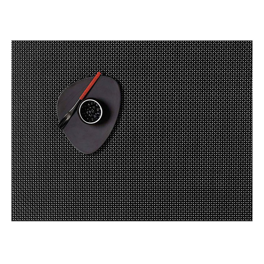 chilewich | placemat rectangle | basketweave black