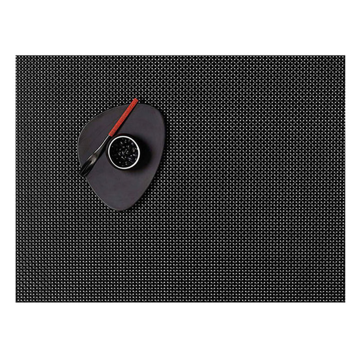 chilewich | placemat rectangle | basketweave black