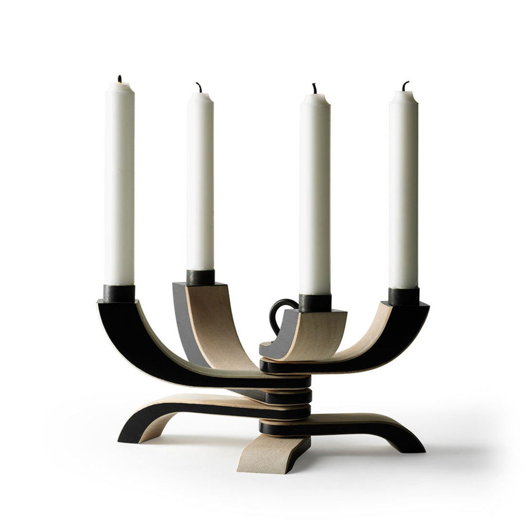 design house stockholm | nordic light candle holder | black