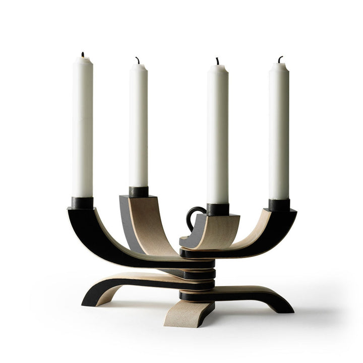 design house stockholm | nordic light candle holder | black