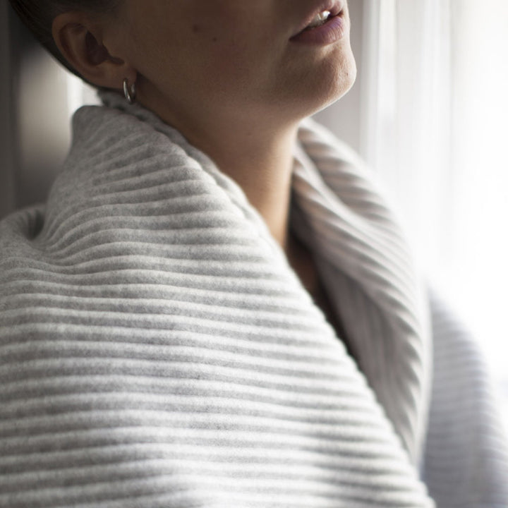 design house stockholm | pleece throw | light grey