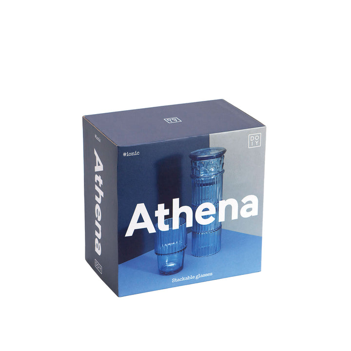 doiy | athena stackable glasses | blue ~ DC