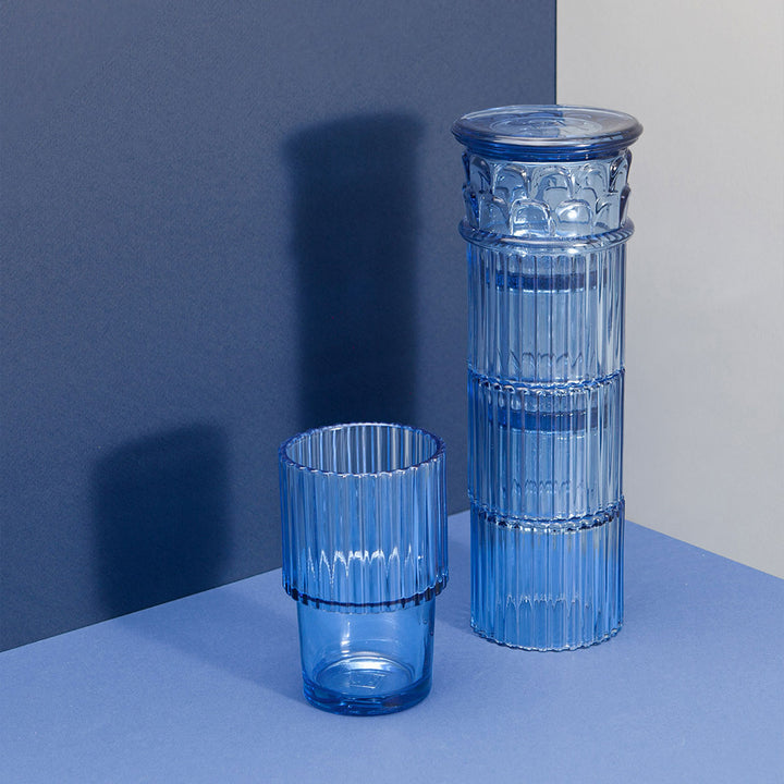 doiy | athena stackable glasses | blue ~ DC