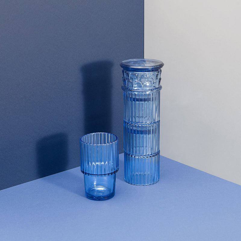 doiy | athena stacking glasses | blue