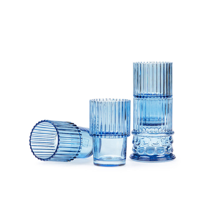 doiy | athena stackable glasses | blue ~ DC