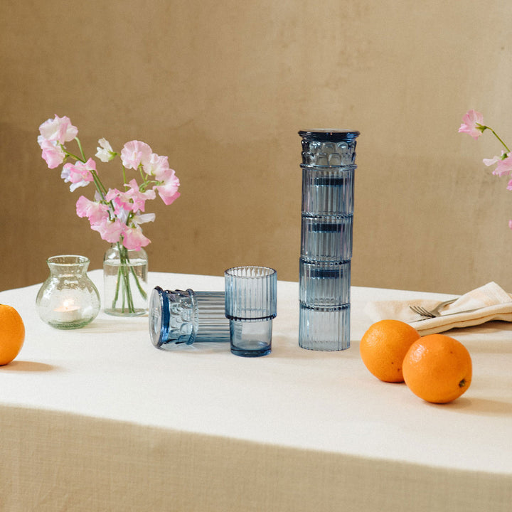 doiy | athena stackable glasses | blue ~ DC