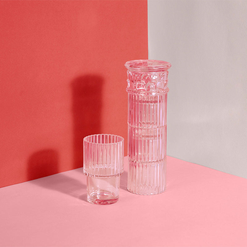 doiy | athena stacking glasses | pink