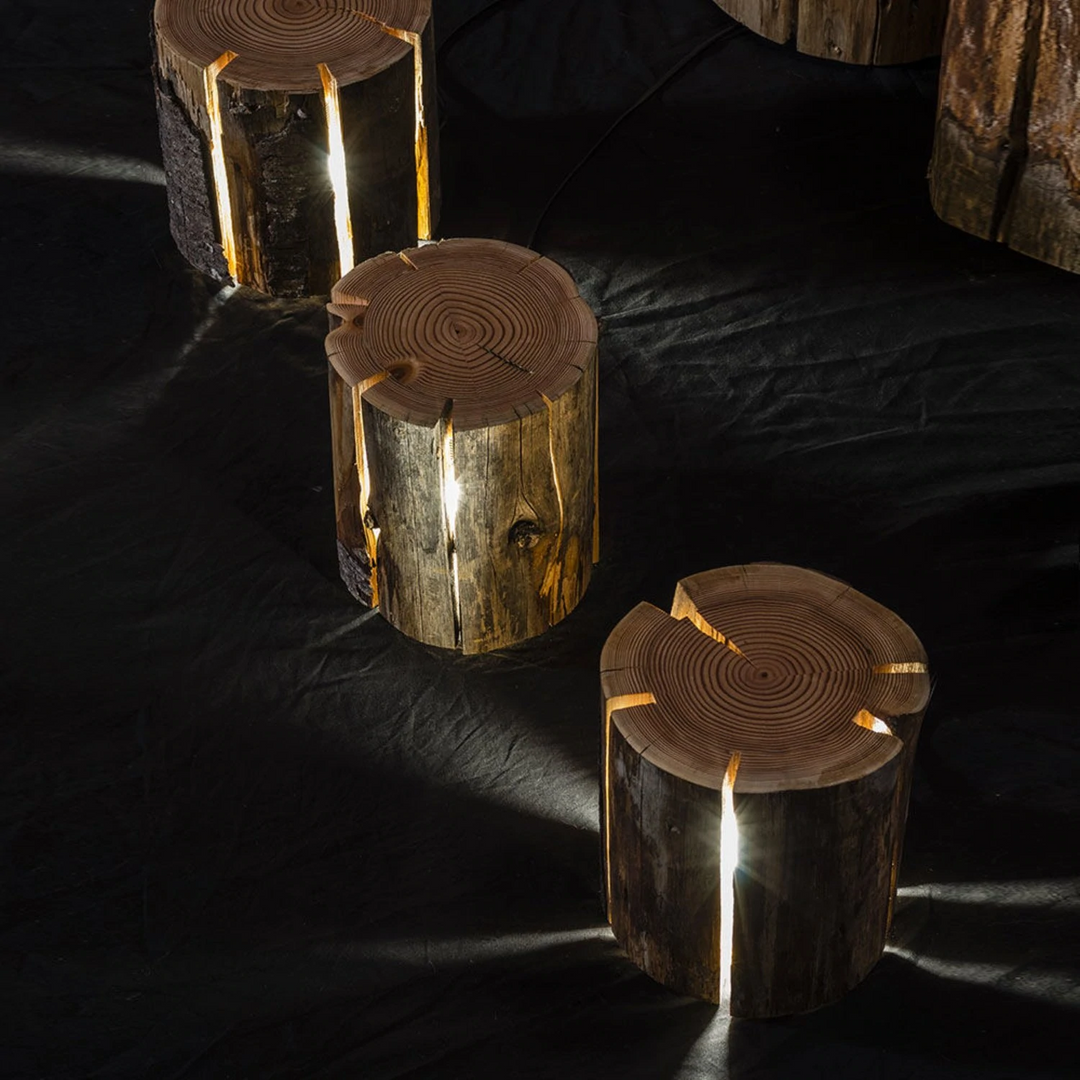 duncan meerding | cracked log lamp