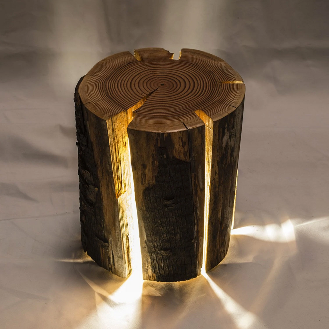 Duncan meerding cracked log lamp on sale