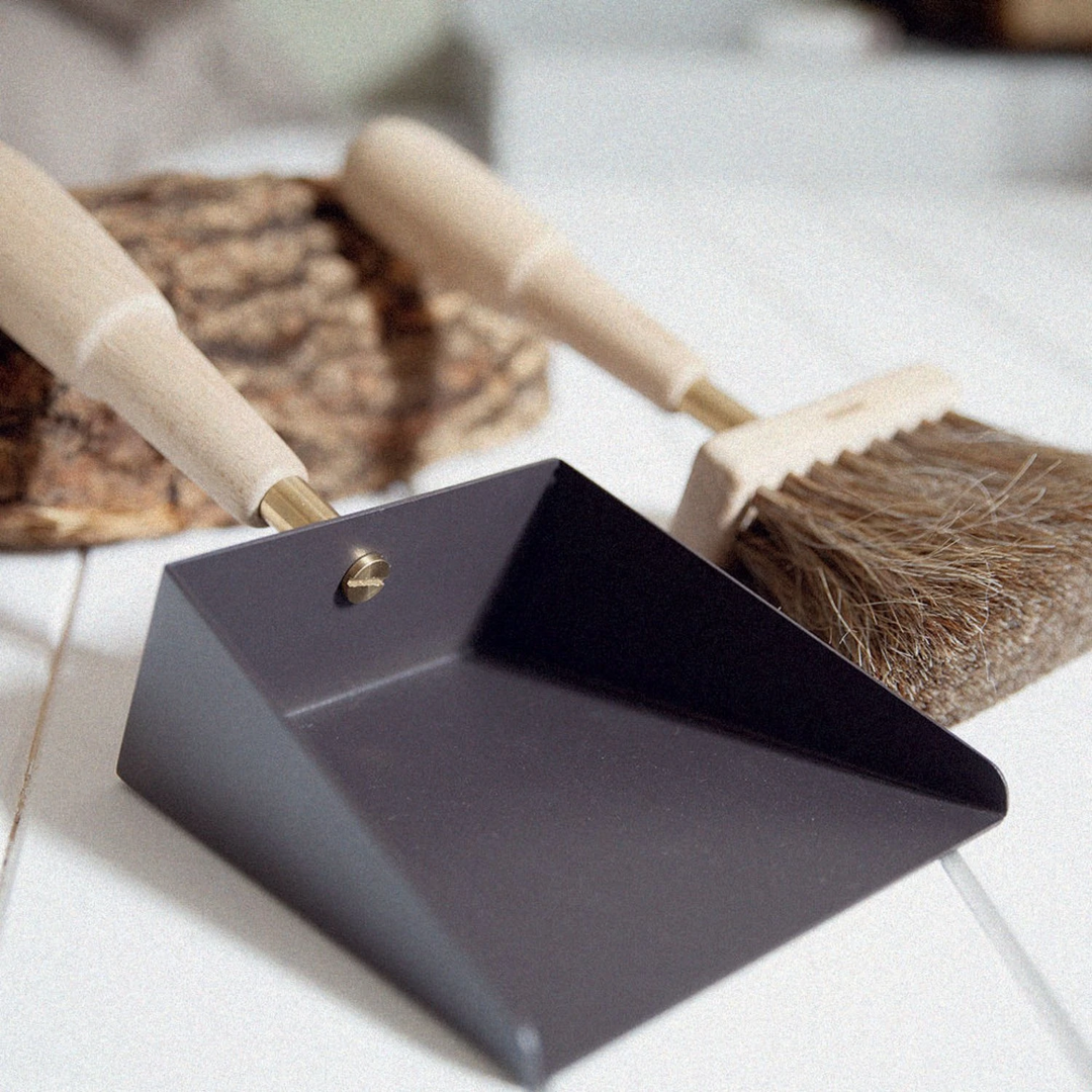 eldvarm | emma fire companion set with leather | naturel