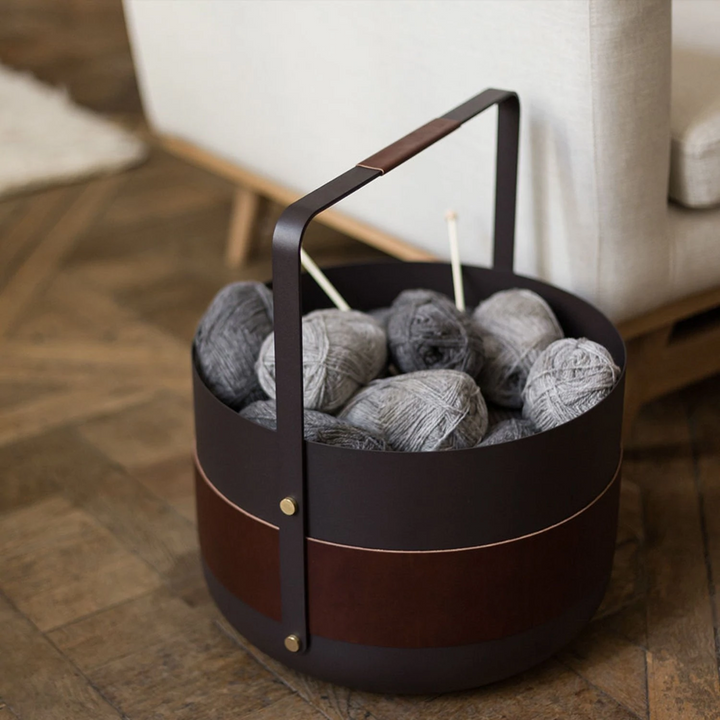 eldvarm | emma wood basket | havane