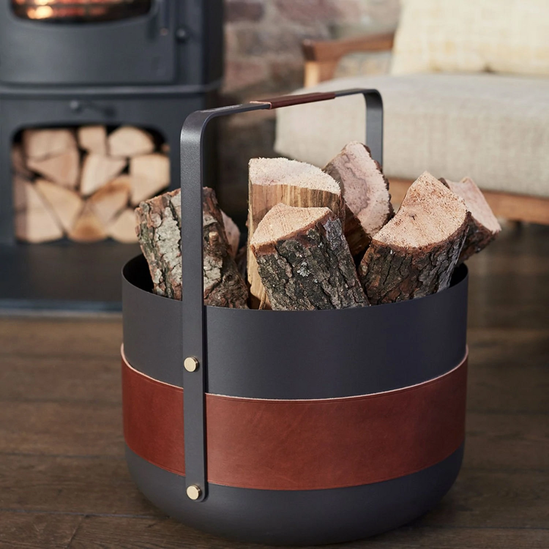 eldvarm | emma wood basket | havane