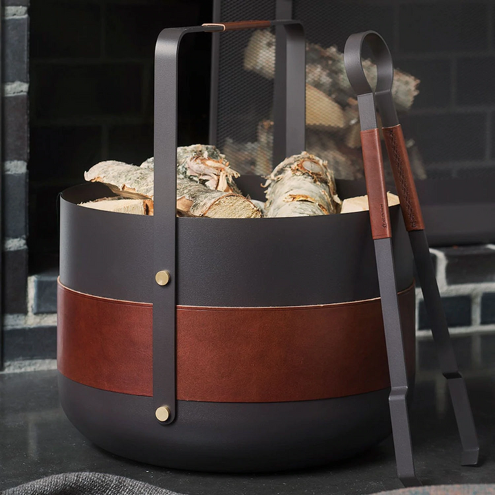 eldvarm | emma wood basket | havane