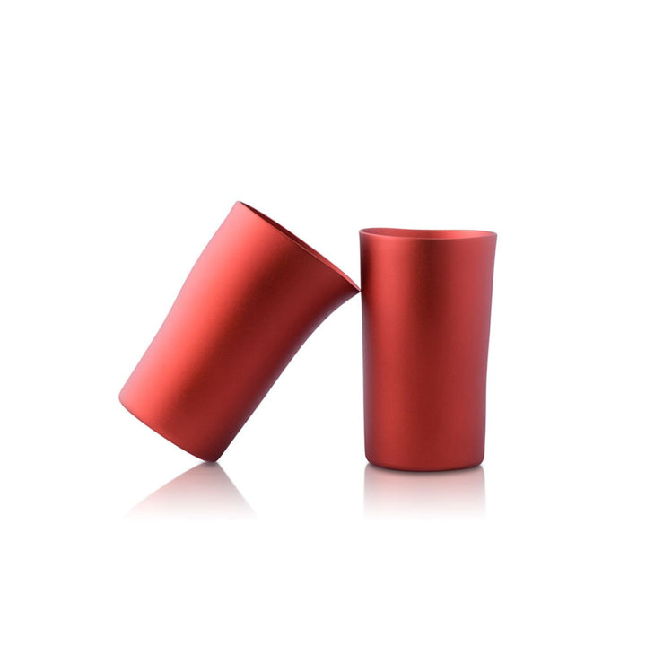 fink | beakers | set of 4 | red matte