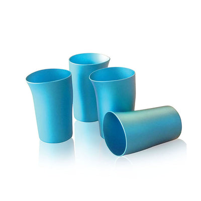 fink | beakers | set of 4 | turquoise blue matte