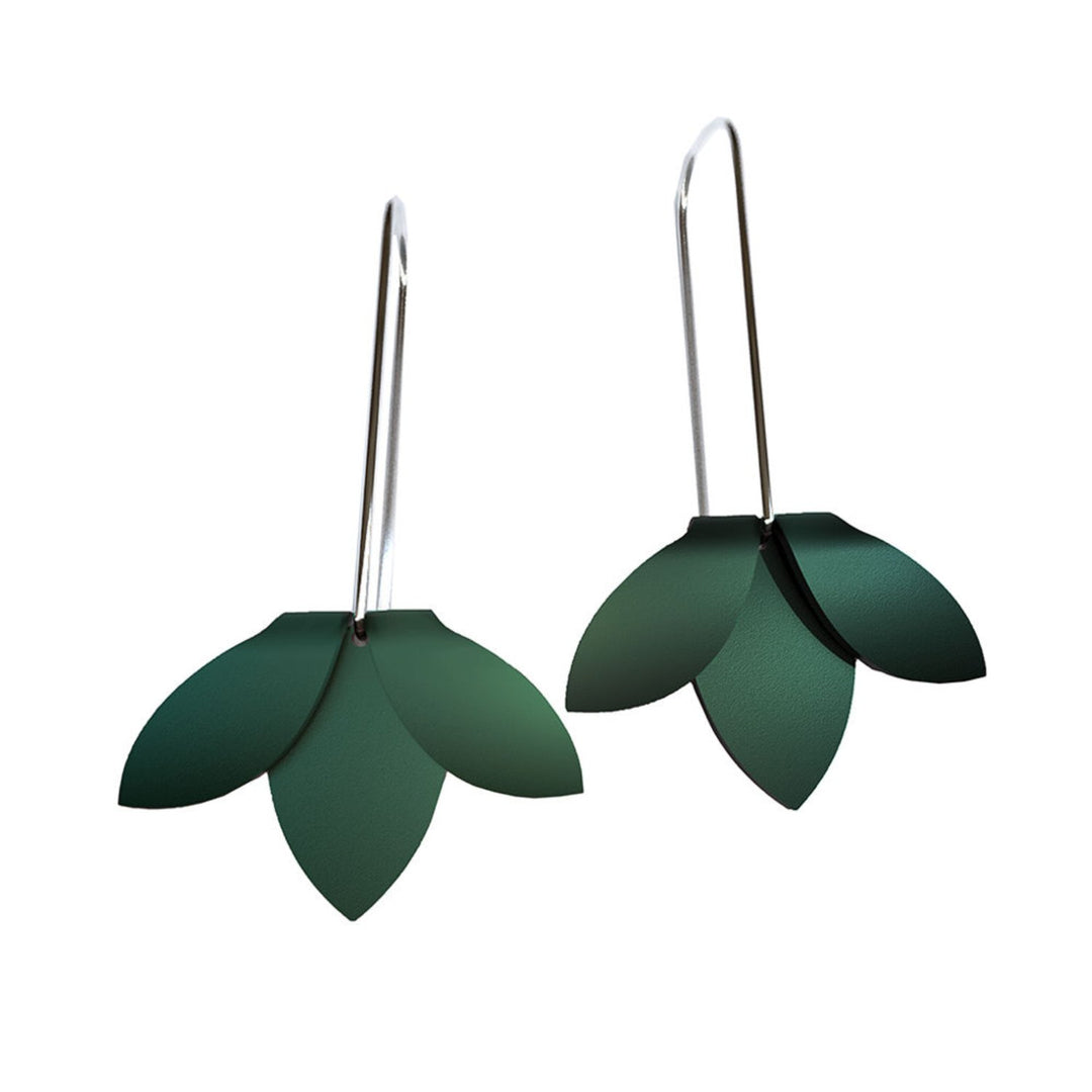 fink | earrings | flip point | green