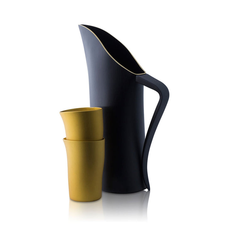 fink | beakers | set of 4 | gold yellow matte