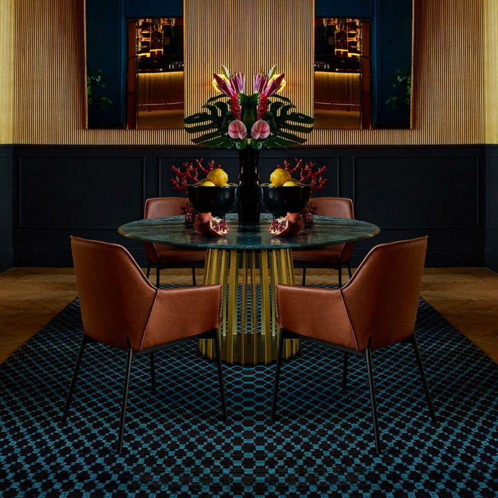 freifrau | grace armchair high | magnum cognac leather