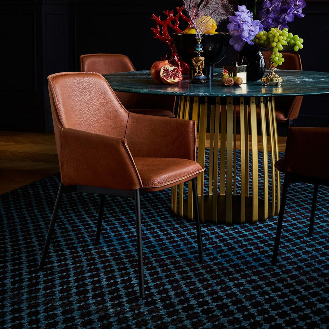 freifrau | grace armchair high | magnum cognac leather