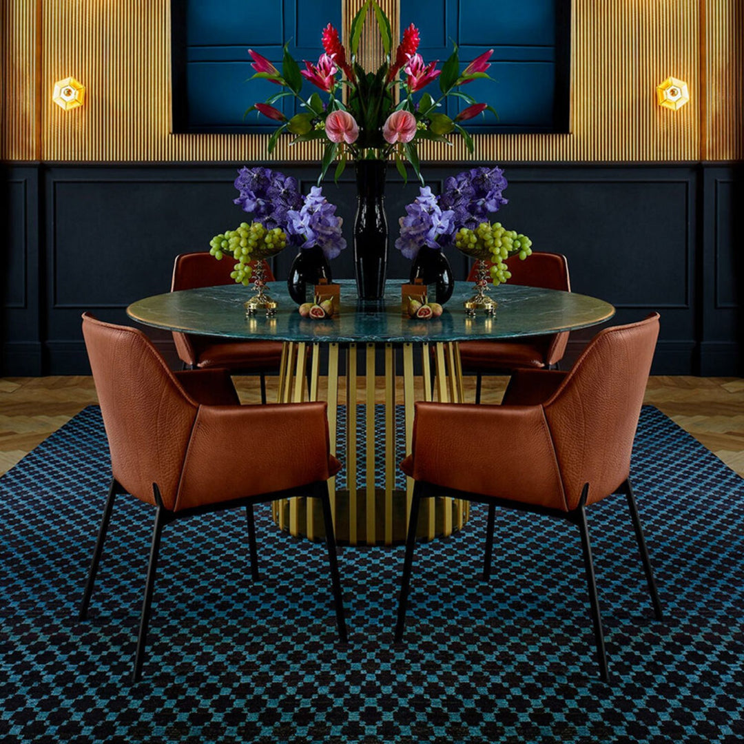 freifrau | grace armchair high | magnum cognac leather