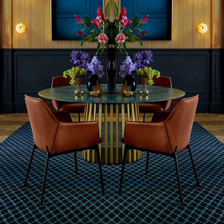 freifrau | grace armchair high | magnum cognac leather