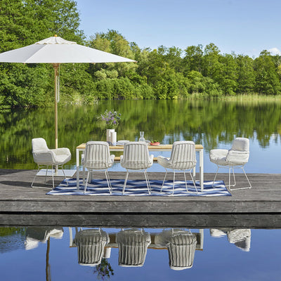 freifrau | leyasol outdoor armchair low | lopi beldi + grey white frame