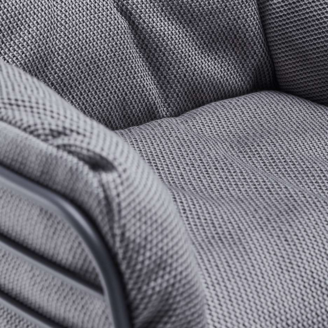 freifrau | leyasol outdoor wingback rocking chair | lopi ash + black frame