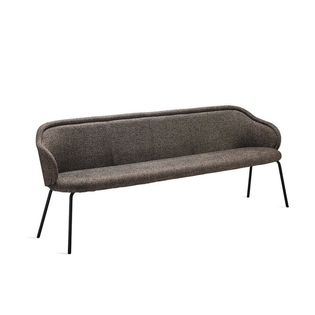 freifrau | ona curve bench 140cm | steel frame | safire 0001 - EX DISPLAY