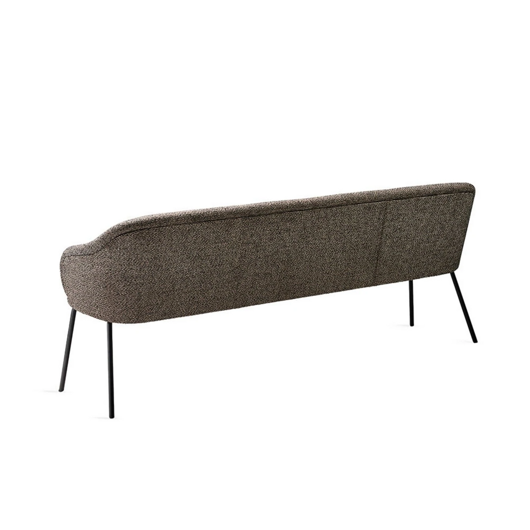 freifrau | ona curve bench 140cm | steel frame | safire 0001 - EX DISPLAY