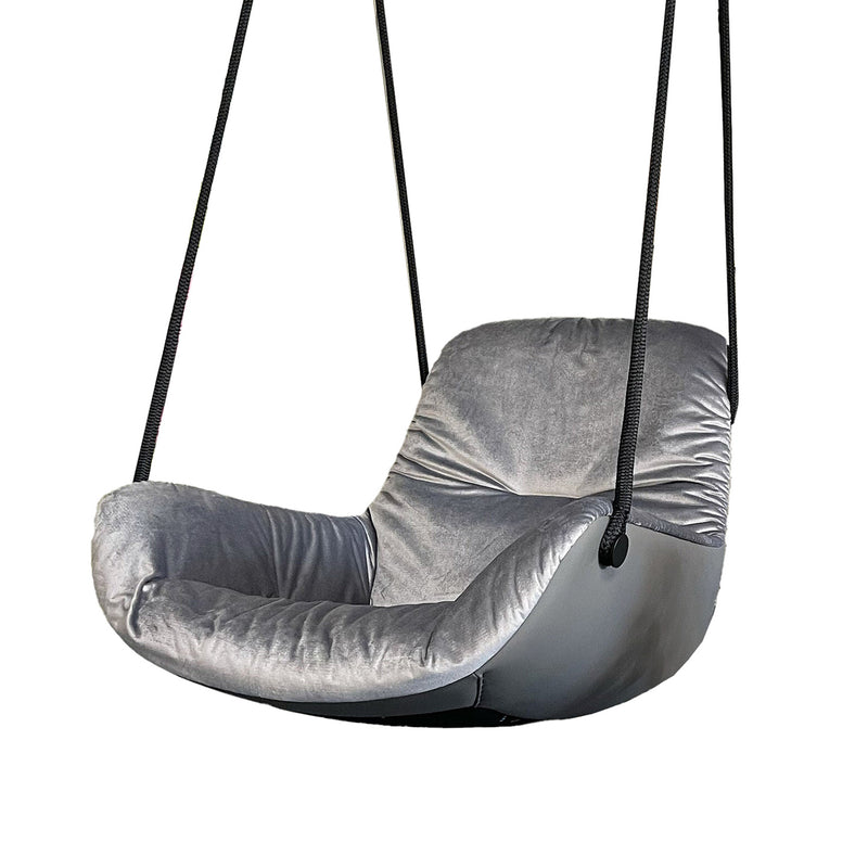 freifrau | leya lounge swing seat | avalon 0043 + sahara plaza leather
