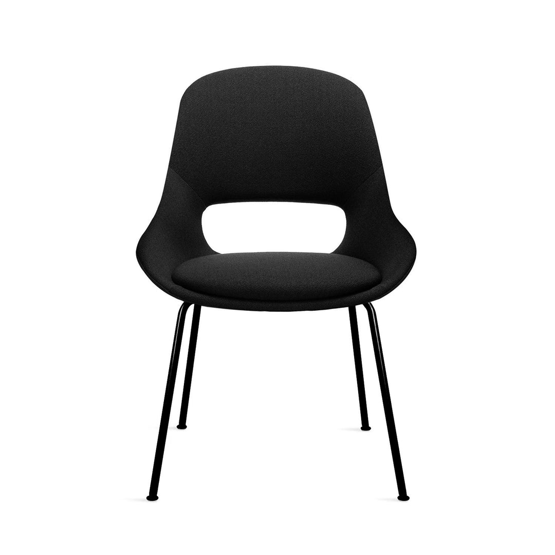 freifrau | theia armchair low | steel frame black | smart charbon