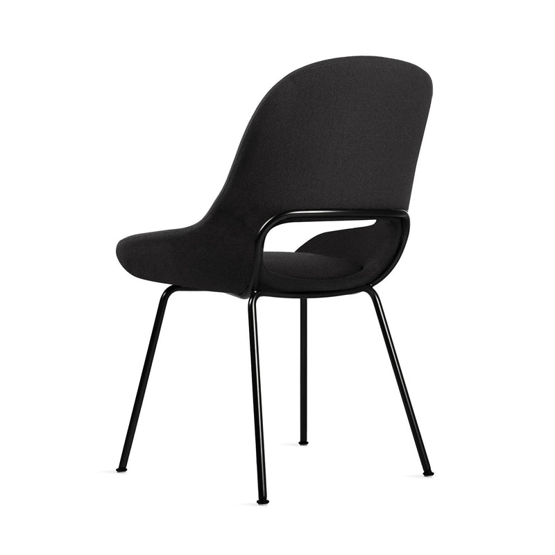 freifrau | theia armchair low | steel frame black | smart charbon