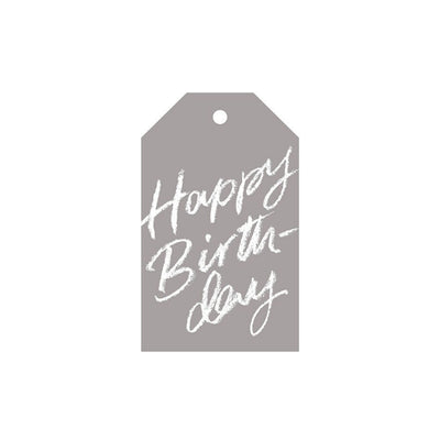 galina dixon | gift tag | happy birthday grey