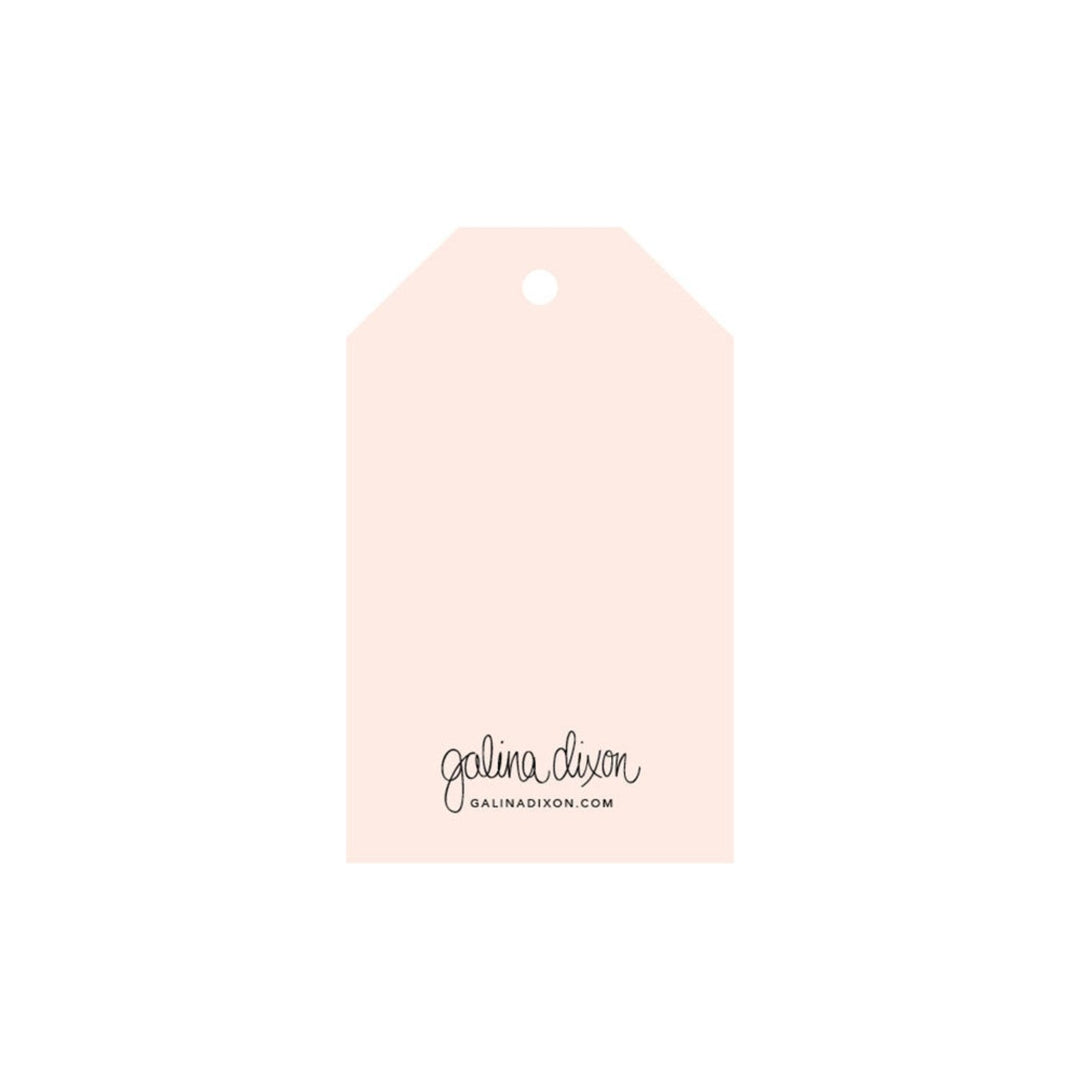 galina dixon | gift tag | so little so loved (blush)