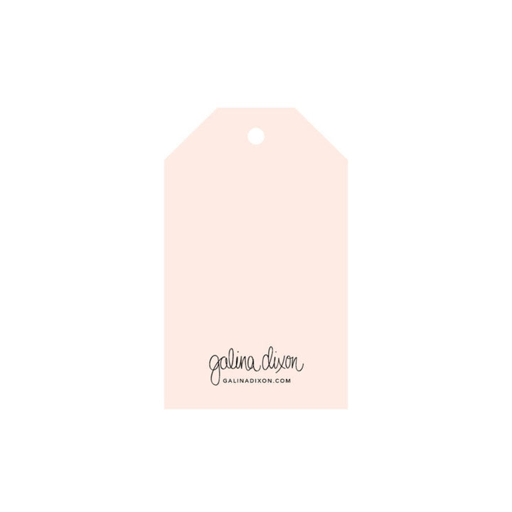 galina dixon | gift tag | so little so loved (blush)
