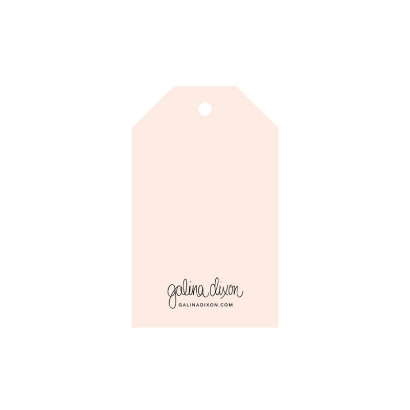 galina dixon | gift tag | so little so loved | blush
