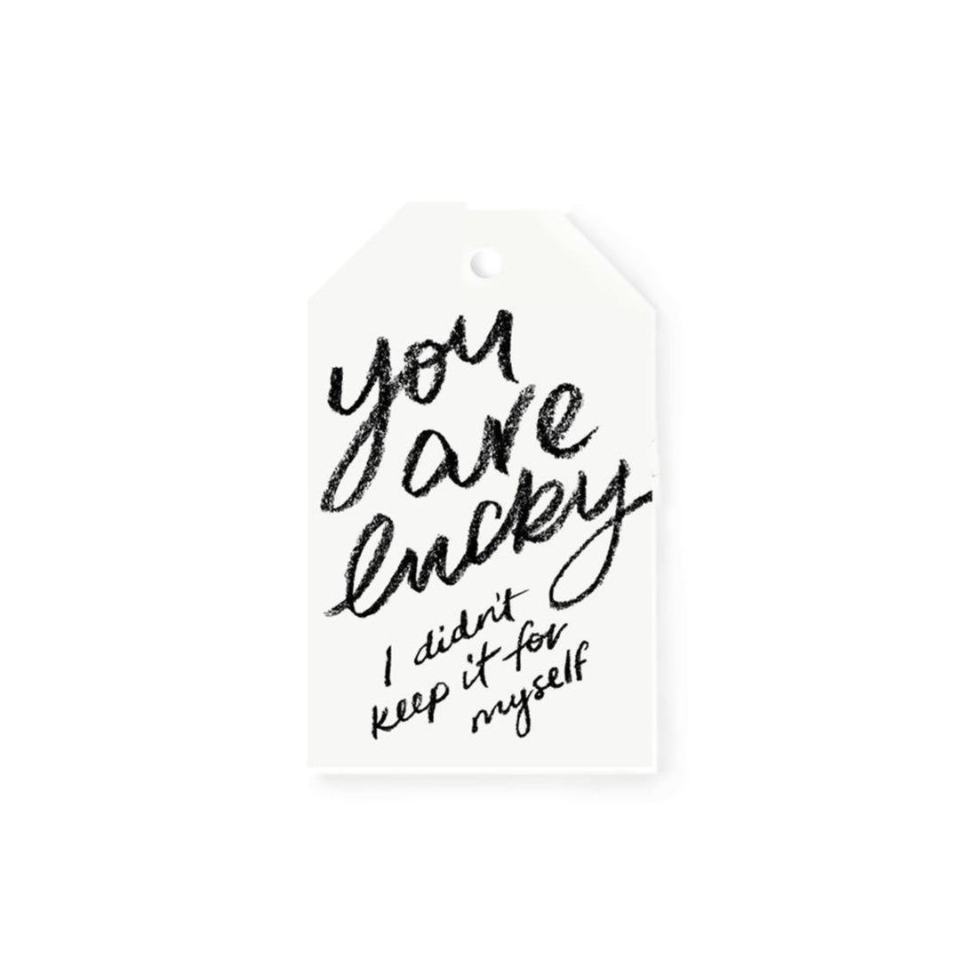 galina dixon | gift tag | you are lucky