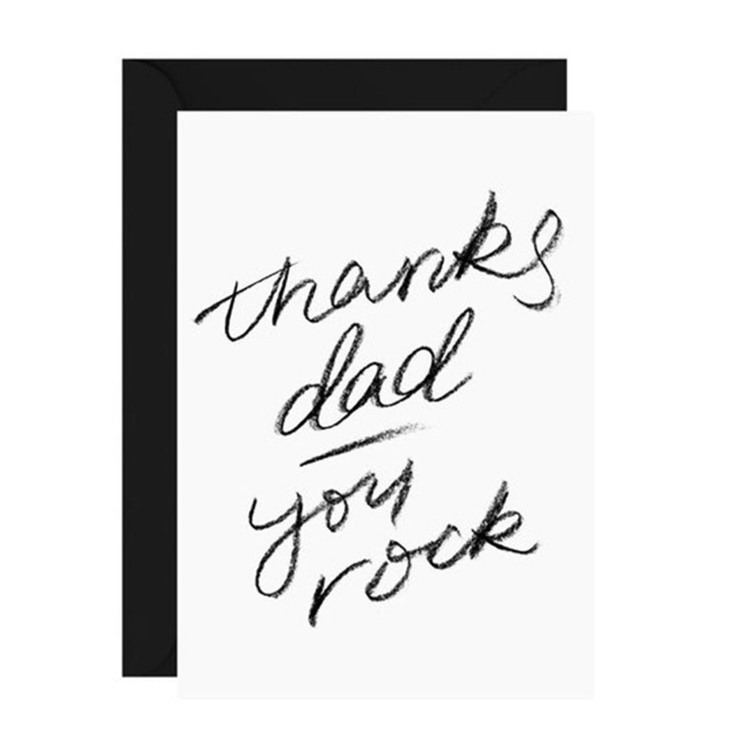 galina dixon | greeting card | thanks dad you rock