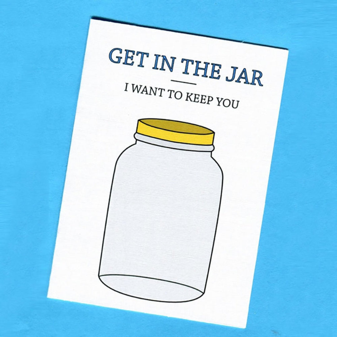 things by bean | greeting card | get in the jar - LC