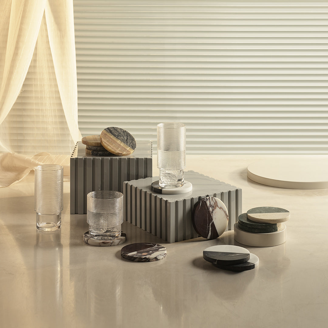 greg natale | polar coaster | foresta + white travertine - DC