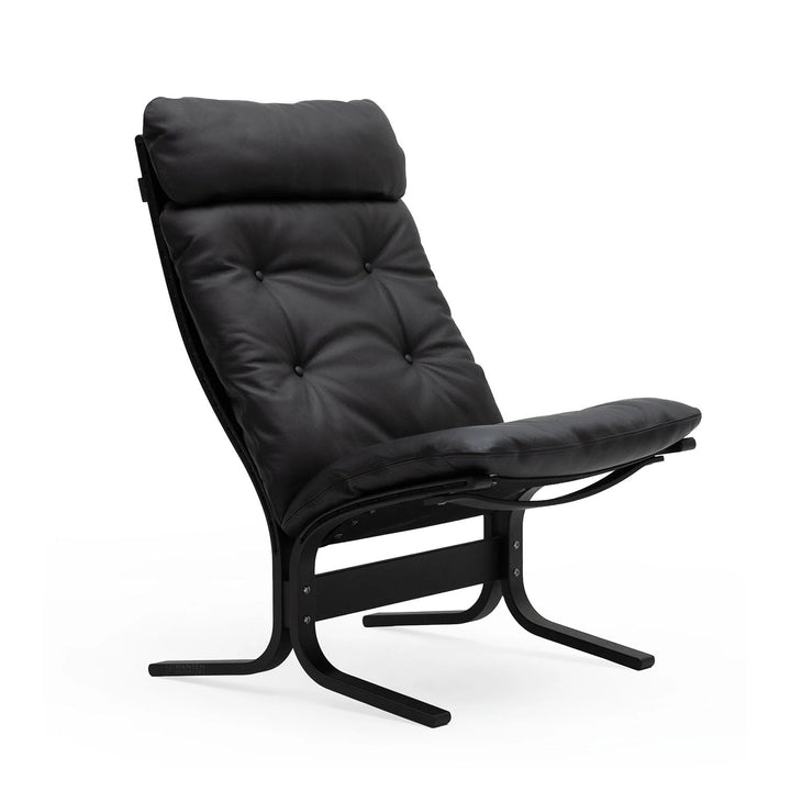 lk hjelle | siesta classic 300 chair | high back | black oak + hemsen HA19 leather