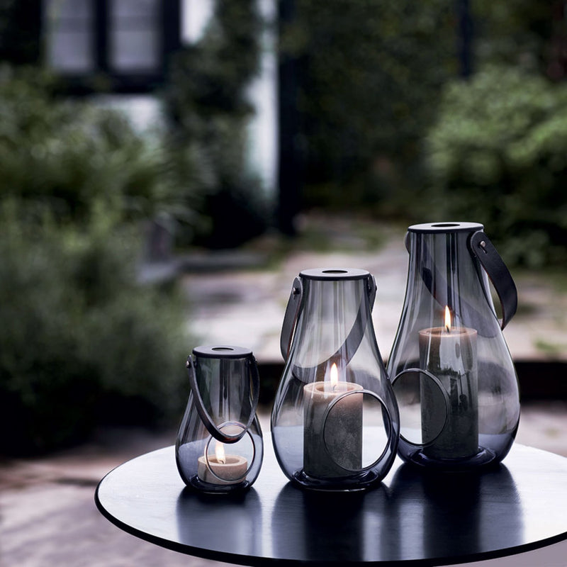 holmegaard | design with light lantern | smoke 16cm