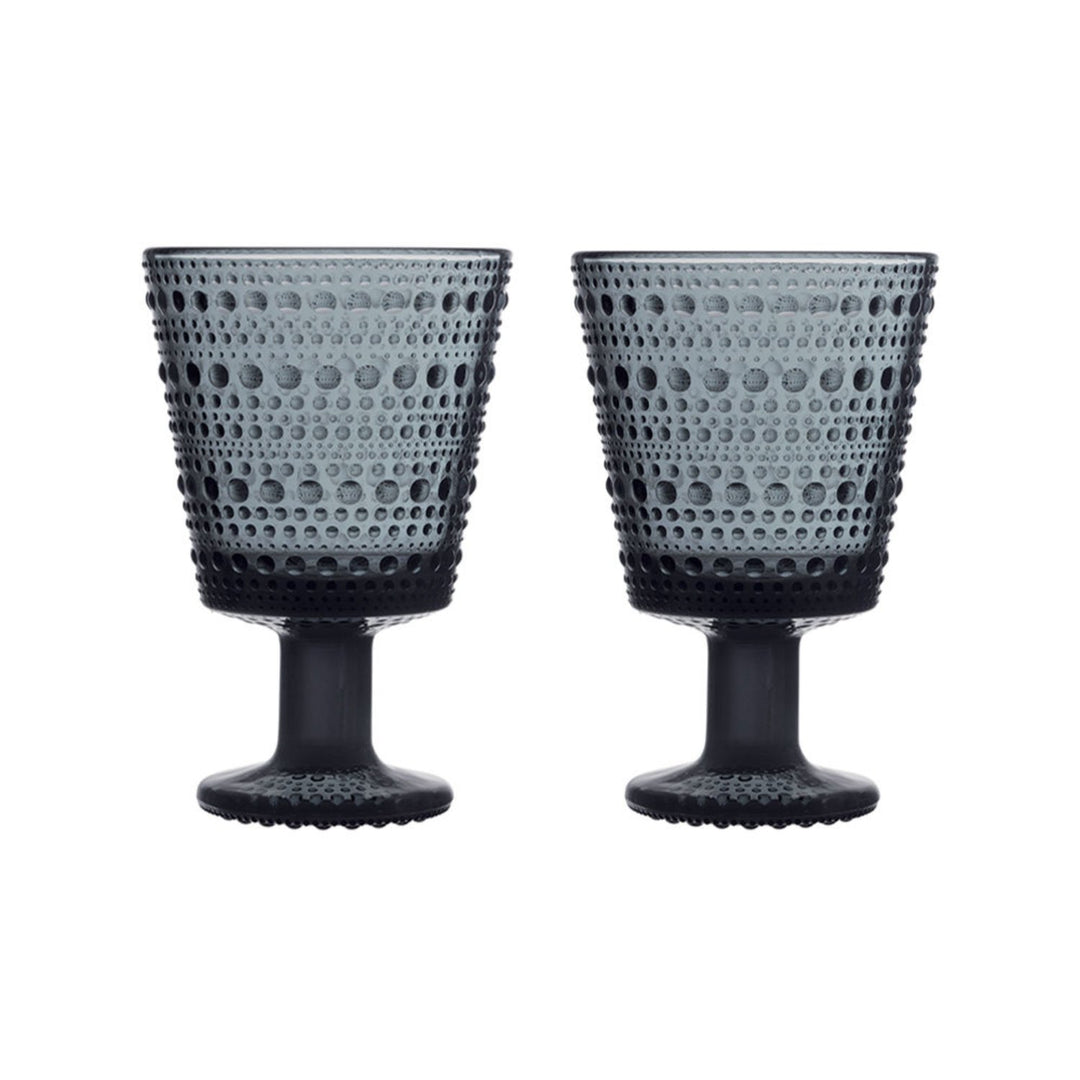 iittala | kastehelmi universal glass | set of 2 | dark grey - DC
