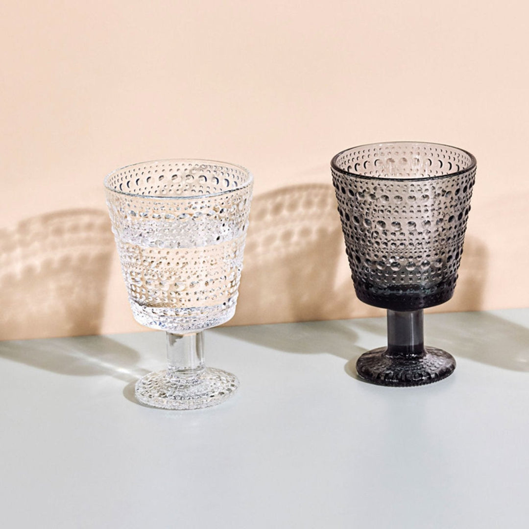 iittala | kastehelmi universal glass | set of 2 | dark grey - DC