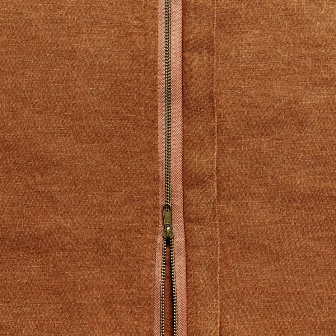 in bed | linen duvet cover | queen | tobacco