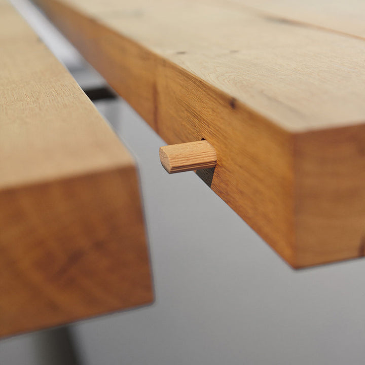 janua | bb 11 clamp dining table | oiled vintage oak 300x105cm