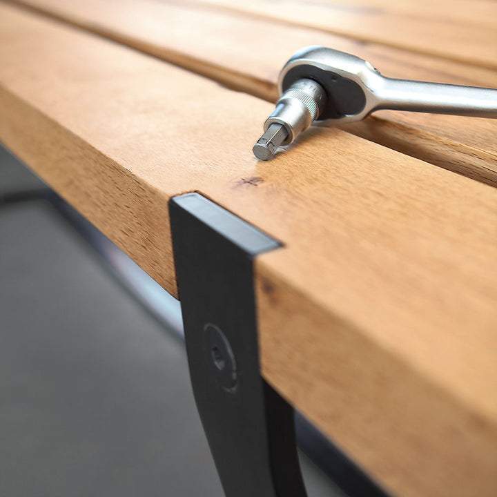 janua | bb 11 clamp dining table | oiled vintage oak 300x105cm