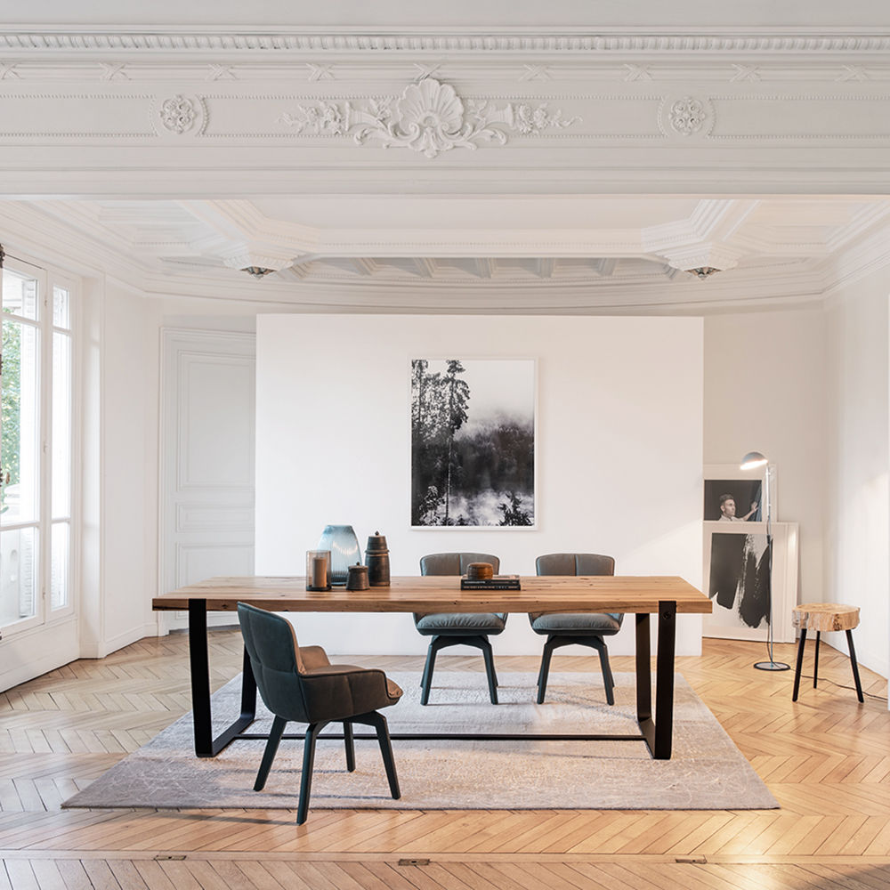 janua | bb 11 clamp dining table | oiled vintage oak 300x105cm