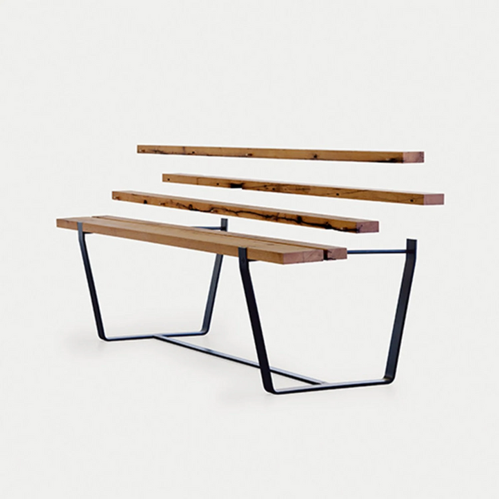 janua | bb 11 clamp table | oiled vintage oak 240x95cm